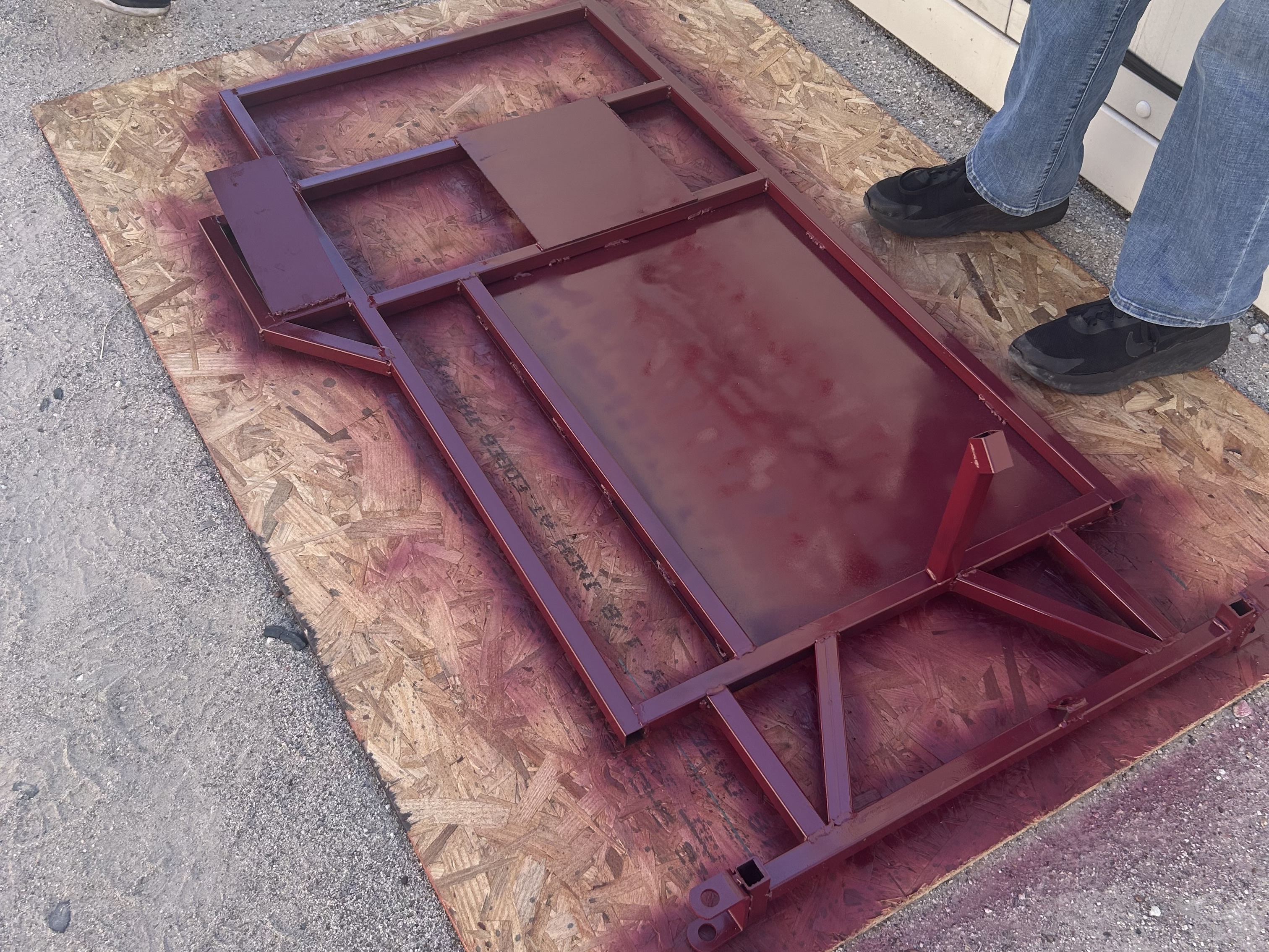 Painted go-kart frame